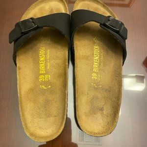 Birkenstock Black Arizona Single Strap Sandals